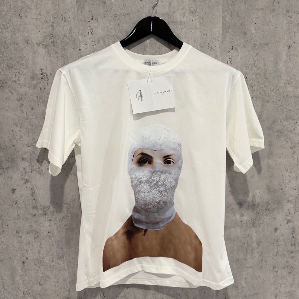 IH NOM UH NIT Masked Man Graphic T-Shirt White Mask Off Paris NUW2026 Mens S